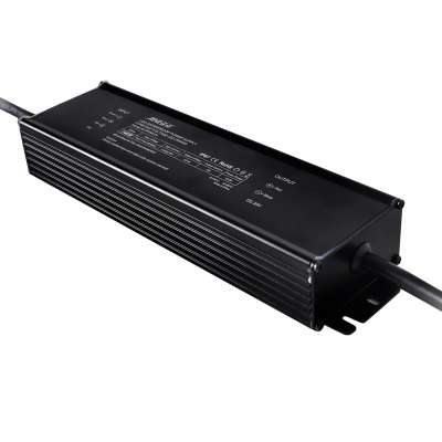 240W 24V aluminum waterproof led driver with build-in PFC function